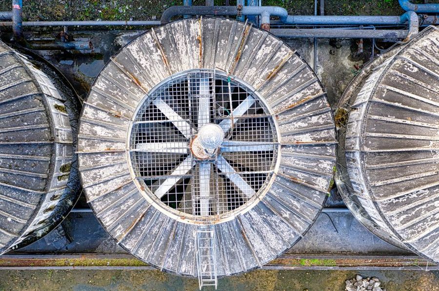 Axial Flow Fan 0.75kW Wall-Mounted